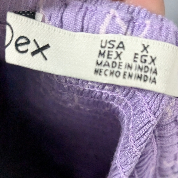 Dex Purple Ruched Mini Sundress - Picture 6 of 7